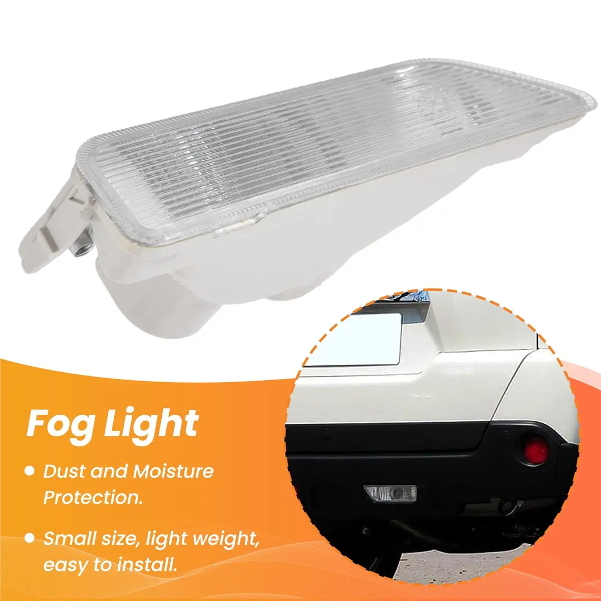 #70K 1Pcs Car Rear Bumper Fog Lamp Light for Nissan Transparent,X-Trail Reflector,(ABS)