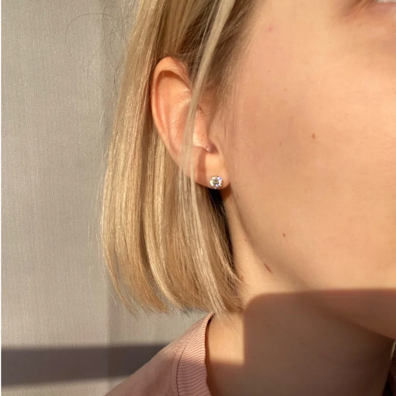 JoyceJelly 1/2/4CT VVS D Farbe Moissanit Russische Cut 8H8A Labor Diamant Stud Ohrringe Für Frauen S925 Sterling silber Edlen Schmuck – Detail 25