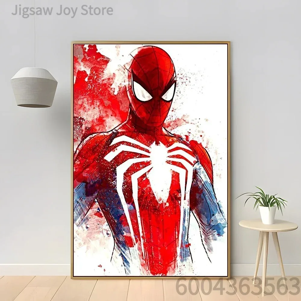 500PCS Comic Hero Watercolor Splash Painting Jigsaw Puzzle,Character Art Picture Puzzle,Relax Assembly Toy for Adults & Teens