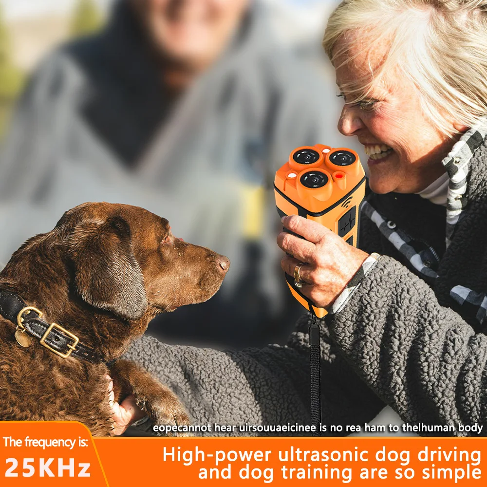 Nuovo repellente per cani ad ultrasuoni, dispositivo anti-alcatura, repellente per cani ricaricabile, luce a LED, repellente per cani ad ultrasuoni portatile