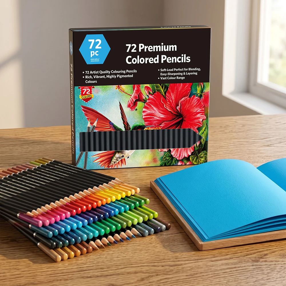 

Colored Pencils for Adults, 72 Color Pencils, Drawing Pencils for Artists, Art Supplies for Illustrating and Sketching