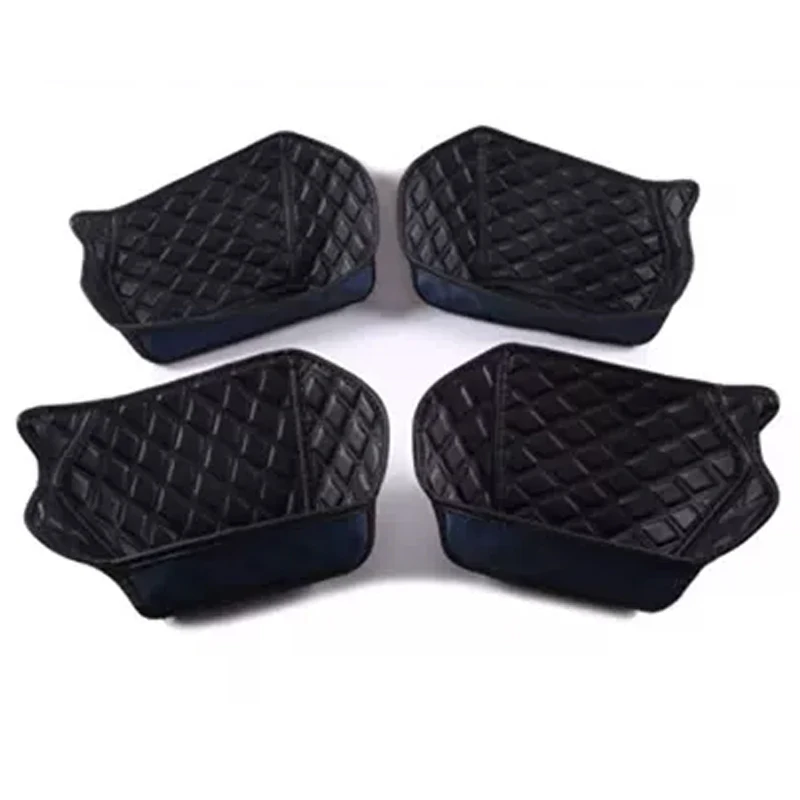 حصيرة صندوق تخزين بفتحة باب ، مصنوعة من مادة جلدية ، مسند ذراع للباب ، وسادة مانعة للأوساخ لفولكس فاجن ، ID.4 ، ID4 ، للي ، #5