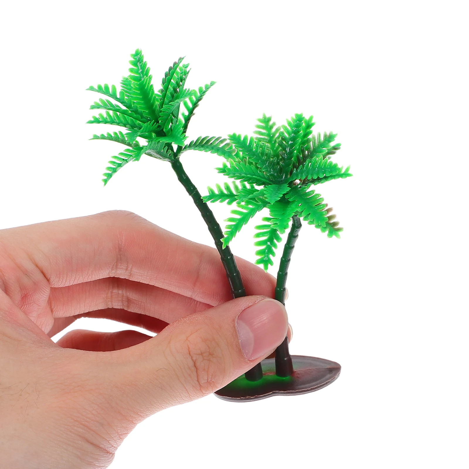 

15pcs Mini For Crafts Artificial Tree Decor Diy Beach Scene Accessories Fake Dollhouse Garden Miniature Landscape Coconut Palm
