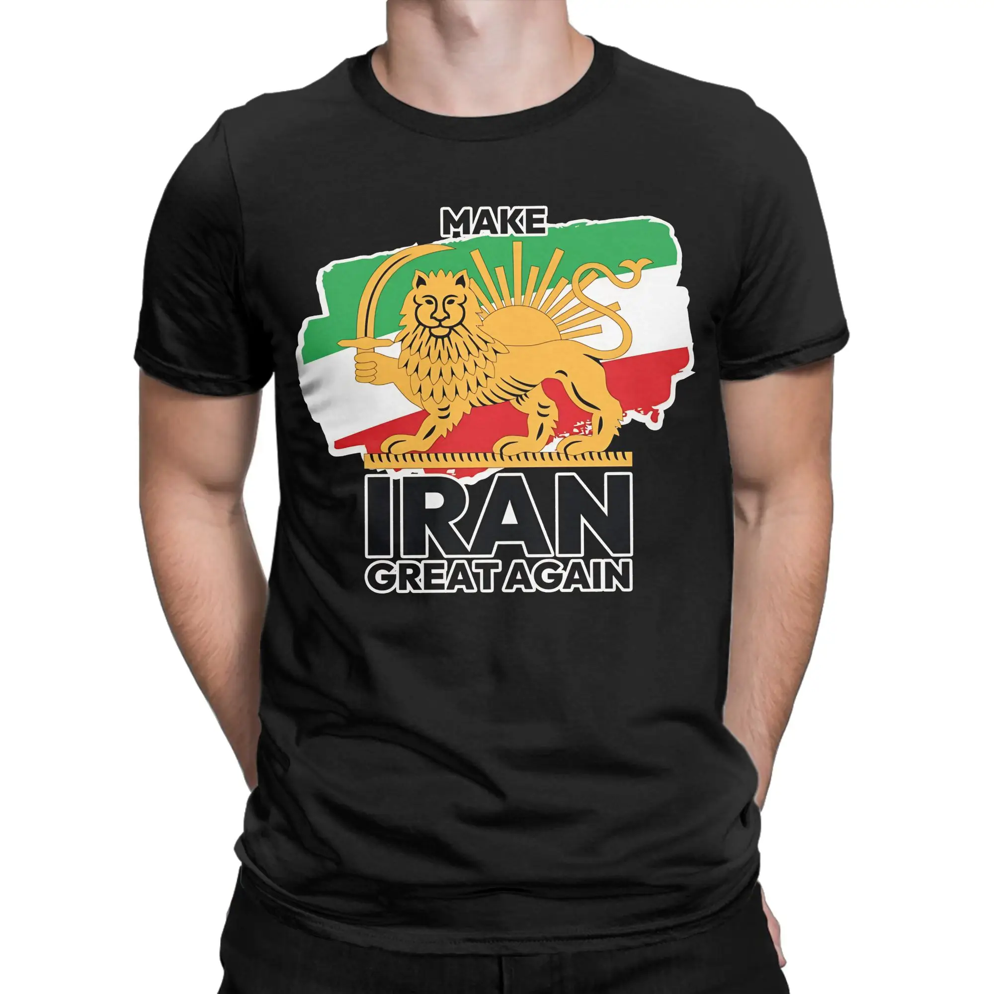 Make Iran Great Again T Shirts Men Women Cotton Vintage T-Shirt Crewneck MIGA Tees Short Sleeve Clothing Gift Idea