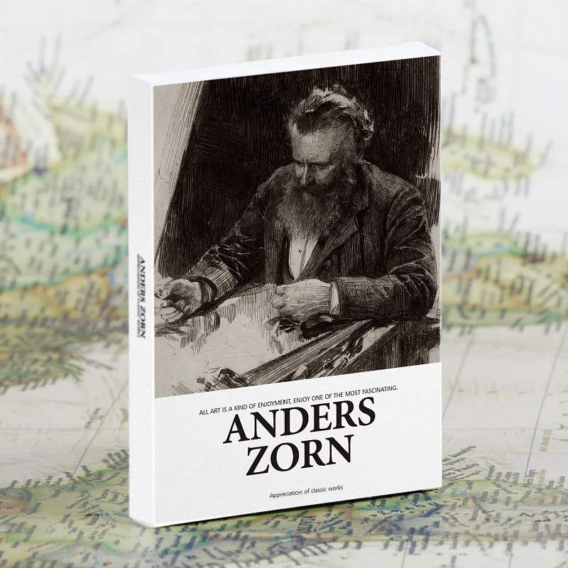 

30 Pcs/Set Anders Zorn INS Style Sketch Painting Postcards Greeting Message Cards for DIY Journal Decoration