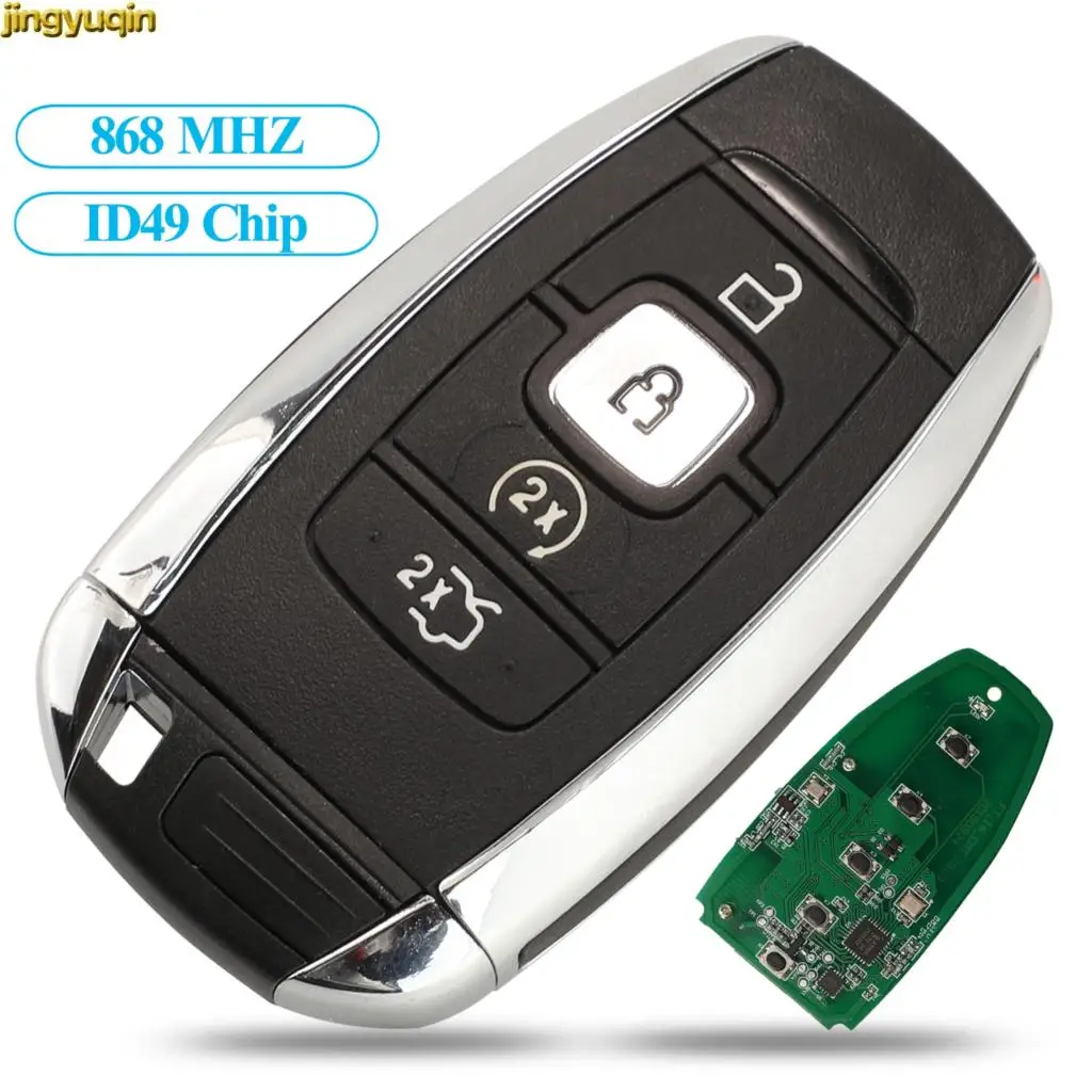 

Jingyuqin Remote Smart Keyless-Go Car Key Control 868Mhz ID49 For Lincoln MKC MKZ MKX NAVIGATOR 2017 2018 2019 2020