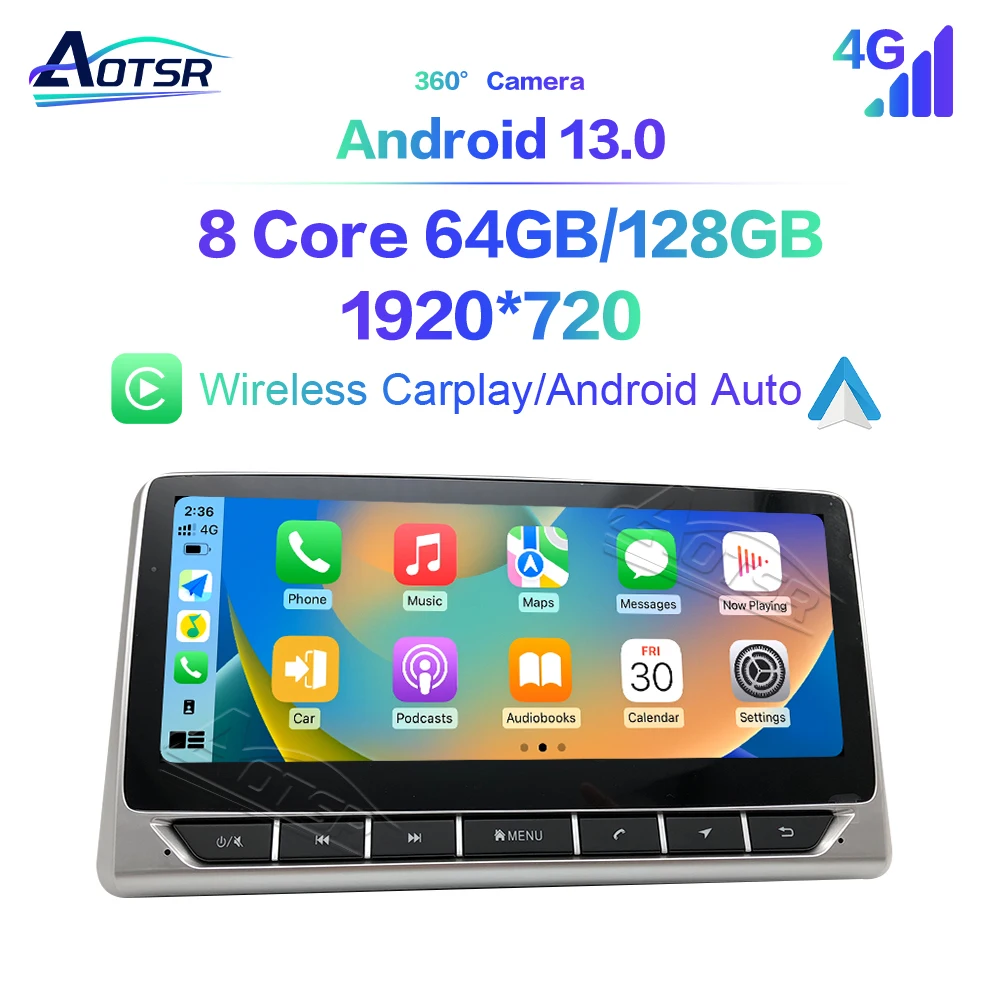 10.25'' Android 13 for Toyota RAV4 20-24 Touch Car Screen Navigation Apple Carplay CarRadio DSP BT Multimedia Player 4G GPS Led