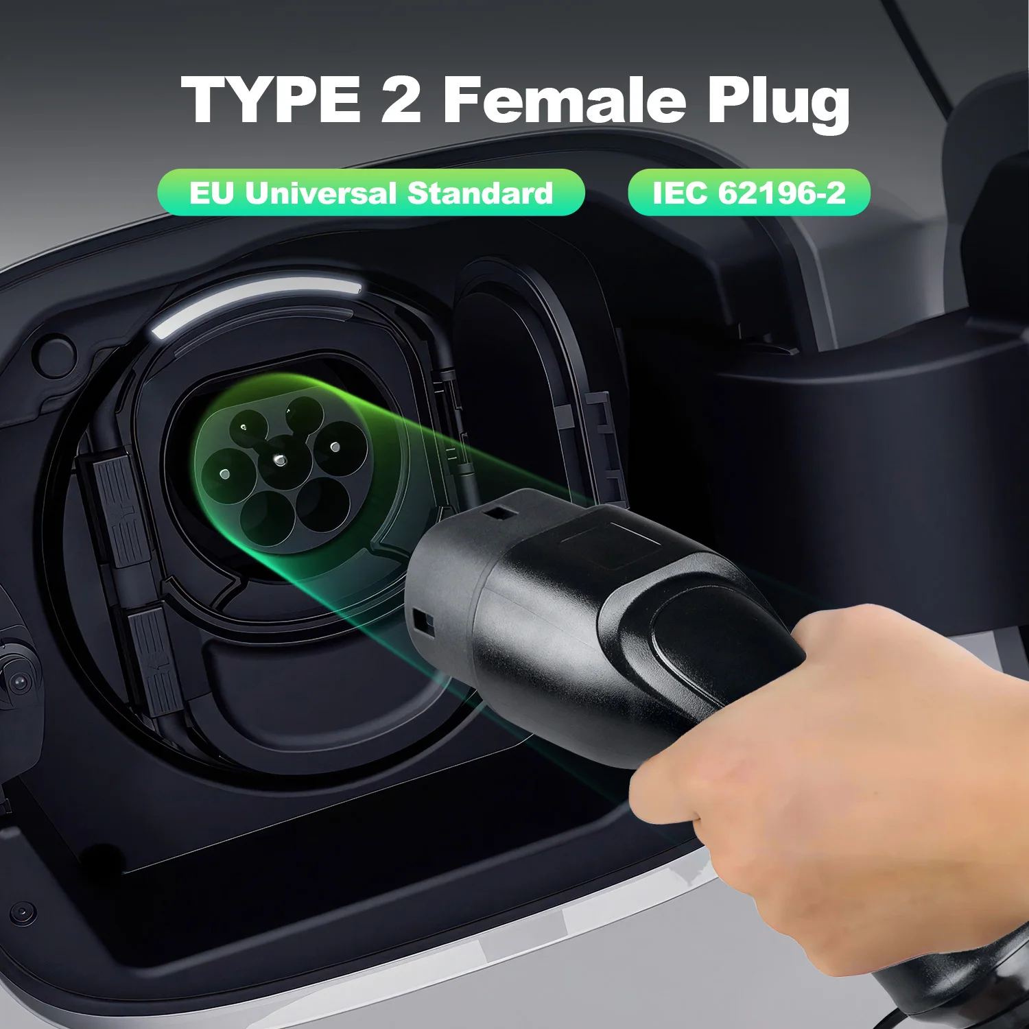 Chiefleed Home AC EV محطة شحن 32A 7.2KW 22KW 16A 11KW Tuya App بطاقات Rfid التحكم للسيارات الكهربائية الهجينة 5M
