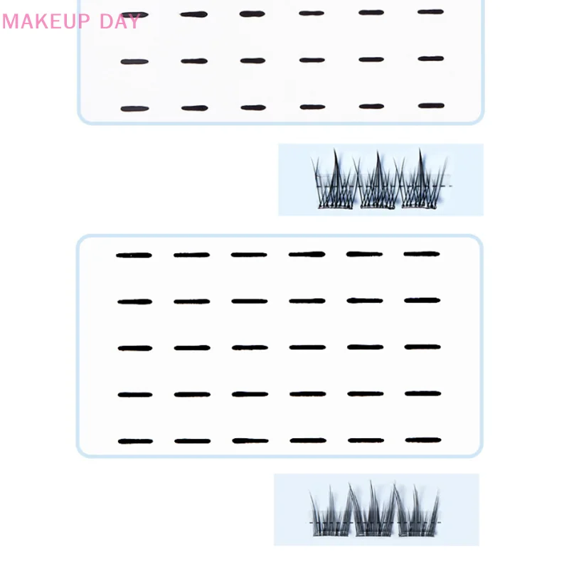 144 Stks/doos Zwart Lijmloze Valse Wimpers Zelfklevende Strip Waterdichte Herbruikbare Lijm-Vrije Wimper Lijm Strip Valse Wimpers