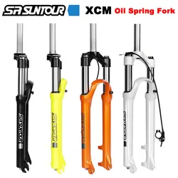 SUNTOUR XCM Oil Spring Fork 130-32 MTB Fork 26 27.5 29 inch Shoulder Control Locking Mechanical Aluminum alloy Shock Stroke 120