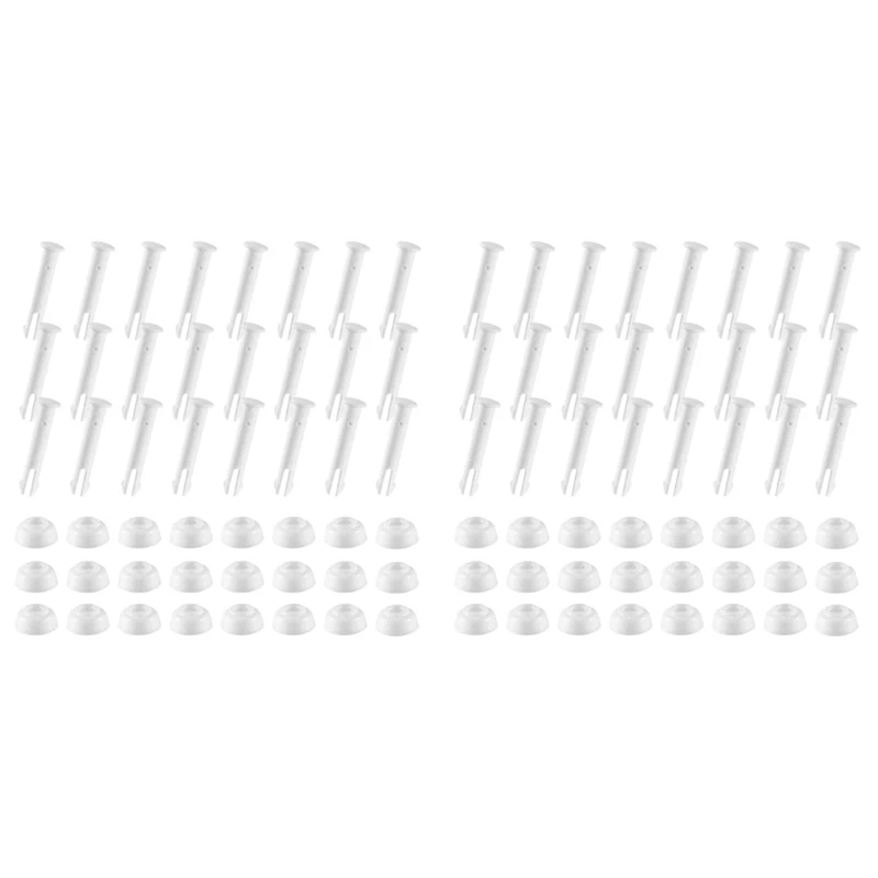 

48Pcs Plastic Pool Joint Pins & Rubber Seals For Intex Above Ground Round Frame Swimming Pool Parts 28270-28273(2.36In)