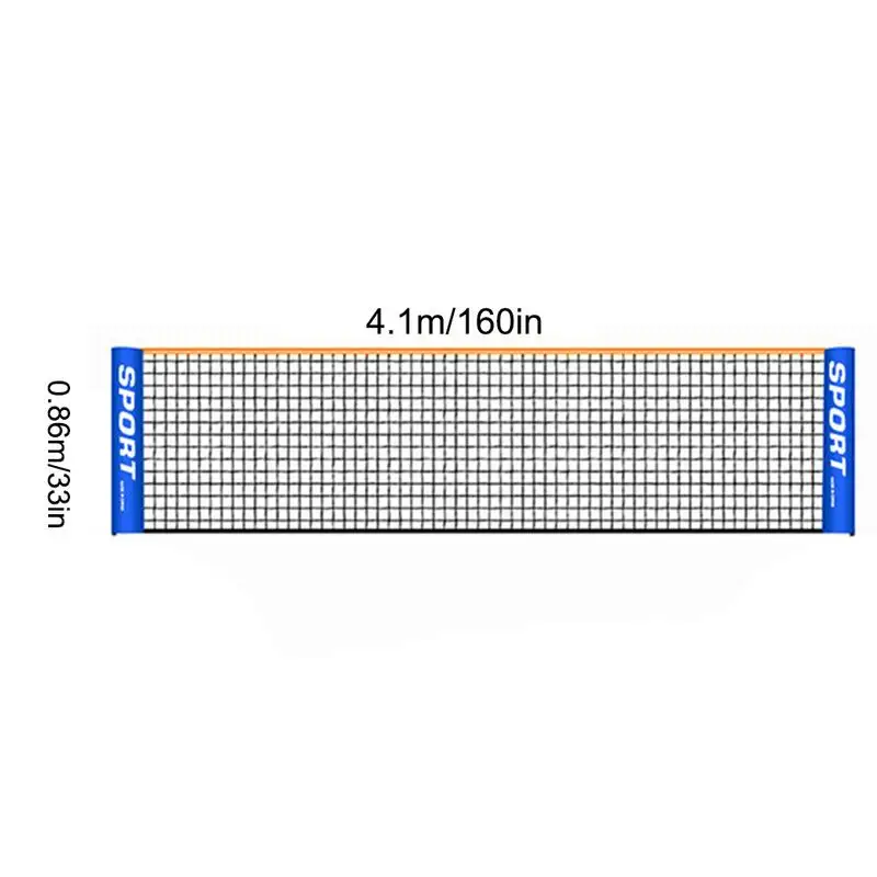 Red deportiva portátil para bádminton, red para tenis, fútbol, voleibol, entrenamiento al aire libre, 3,1/4,1/5,1/6,1 M