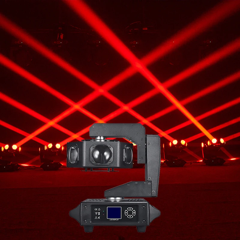 

Good Effect DJ Lights 6*40W RGBW Led Beam Moving Head Light 360 Unlimited Rotate DMX 512 Stage Lighting Disco Party Fixture