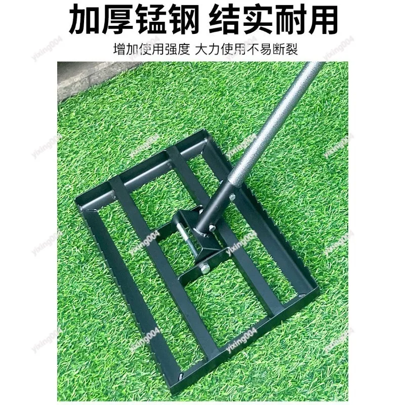

Push Pull Lawn Leveler Garden Farm Sand Soil Gravel Flat Adjust Rake