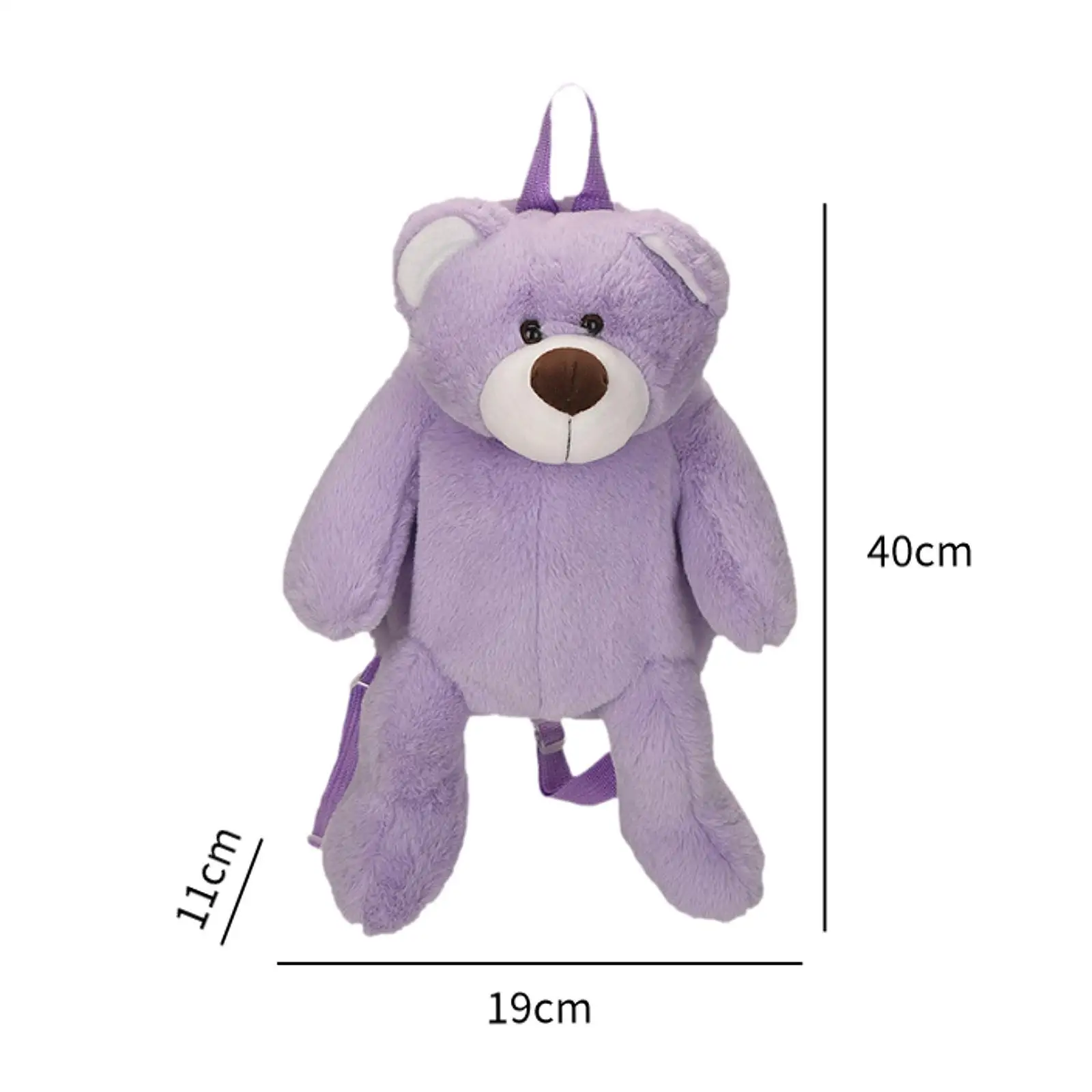 Mochila de pelúcia animal urso, Mochila para meninas e meninos, Teens College, Presentes de aniversário