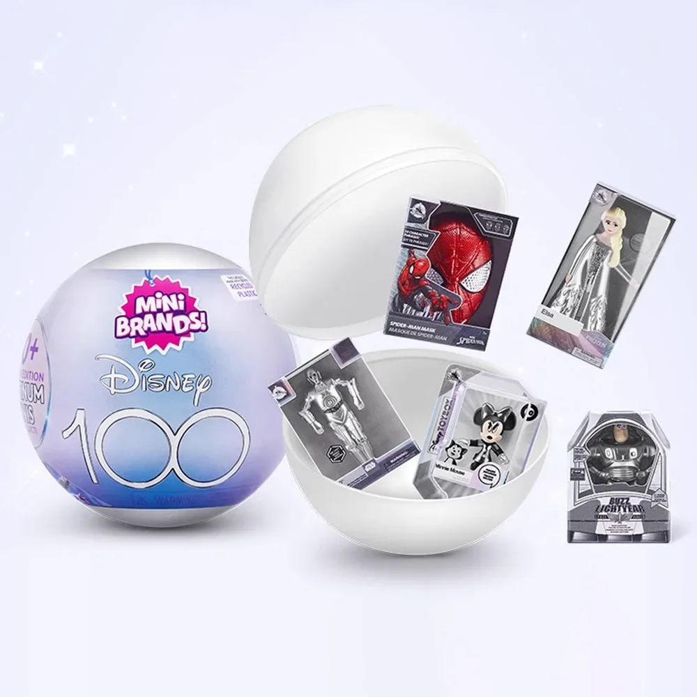 

Disney 100th Anniversary Surprise Ball Mini Brands Mystery Capsule Blind Box Real Miniature Doll Collectible Toys Gifts