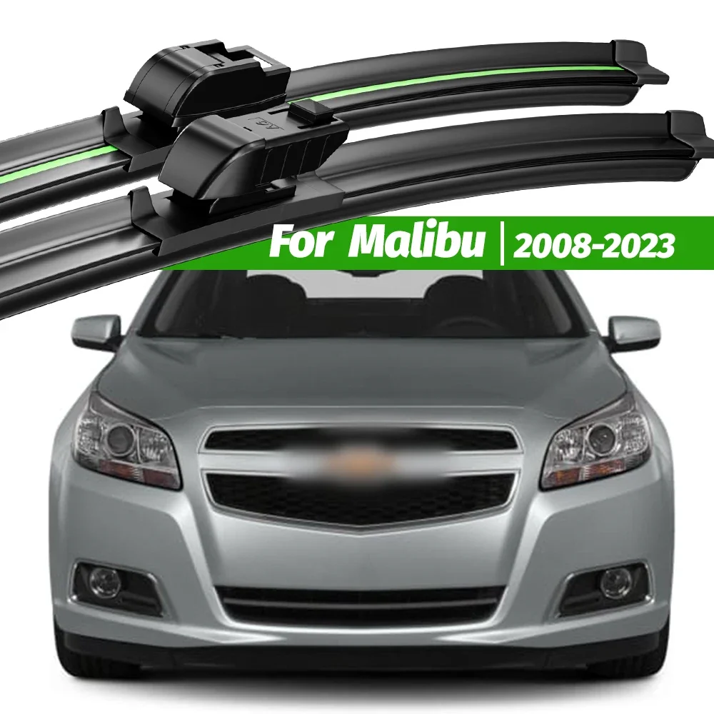 

For Chevrolet Malibu 2008-2023 2pcs Front Windshield Wiper Blades 2009 2014 2015 2018 2019 2020 Windscreen Window Accessories