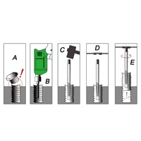 5PCS/6PCS Broken Damaged Screwdriver Extractor Drill Bit Set Carbon Steel Double Side Screw Pull Center Drill Bits