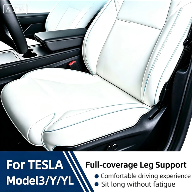 For Tesla Model Y 3 Highland Juniper 2025 Leg Support Extension Seat Cover Memory Foam Extender Cushion Car Interior Accessories