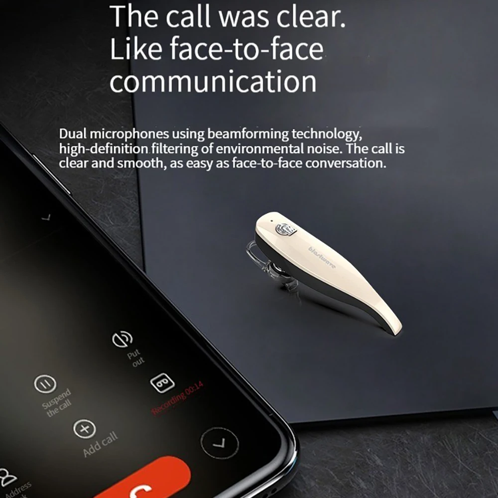 2024 novo in-ear único sem fio azul dente fone de ouvido longa espera com microfone handsfree chamada música fone de ouvido para telefones inteligentes