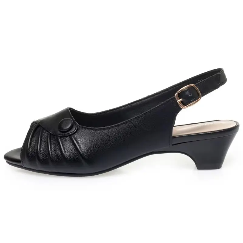 AIYUQI 2026 new women\'s sandals Fashionable fish-mouth formal female sandals Large size non-slip hollow women shoes
