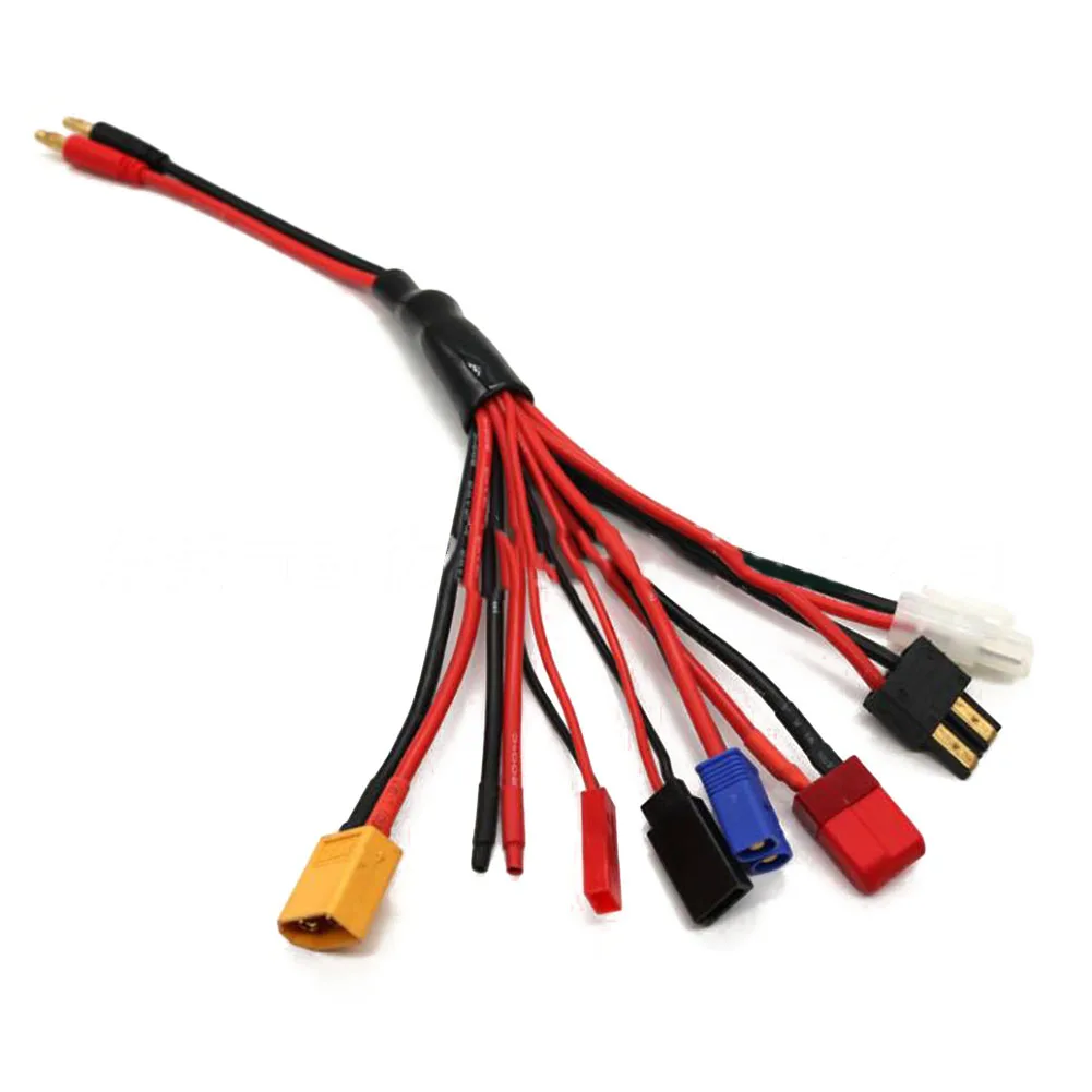 Multifunctional Charging Cable 4.0mm Banana 30cm Charging Adapter Plastic For XT60 Head For Charging Aircraft Model Batteries