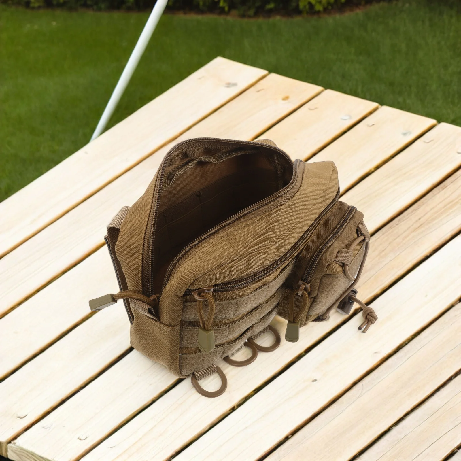 กระเป๋าแพทย์พกพาแบบมองเห็นได้ชัดเจน ขนาดกะทัดรัด สำหรับใส่ยาฉุกเฉิน เหมาะสำหรับการเดินป่า ตั้งแคมป์ ท่องเที่ยว และจัดเก็บยา