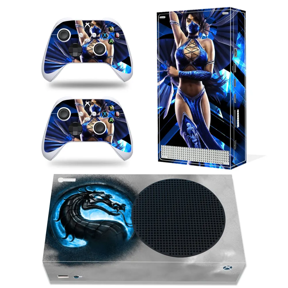 MORTAL KOMBAT Style Xbox Series S Skin Sticker for Console & 2 Controllers Decal Vinyl Protective Skins Style 1