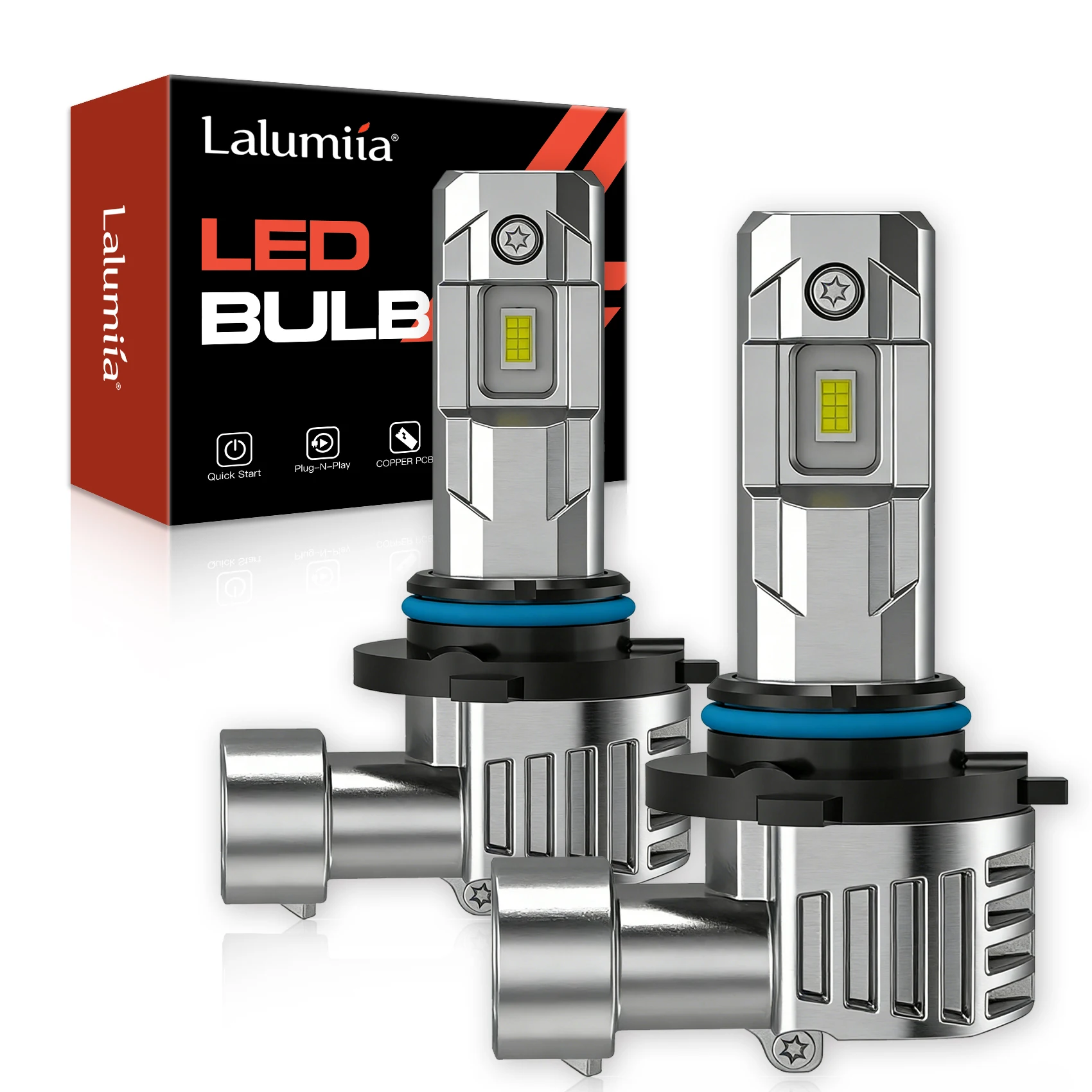 H7 LED Autolampen 16000Lm 60W, 6500K Koel Wit, Plug & Play Koplampen 1:1 Formaat, 12V Halogeen Vervangingsset, IP68 Waterdicht (2-pack)
