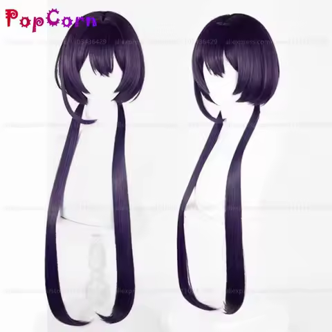 Izumi Kyouka Wig Women 88cm Long Purple Black Wig Cosplay Anime Cosplay Wigs Heat Resistant Synthetic Wigs