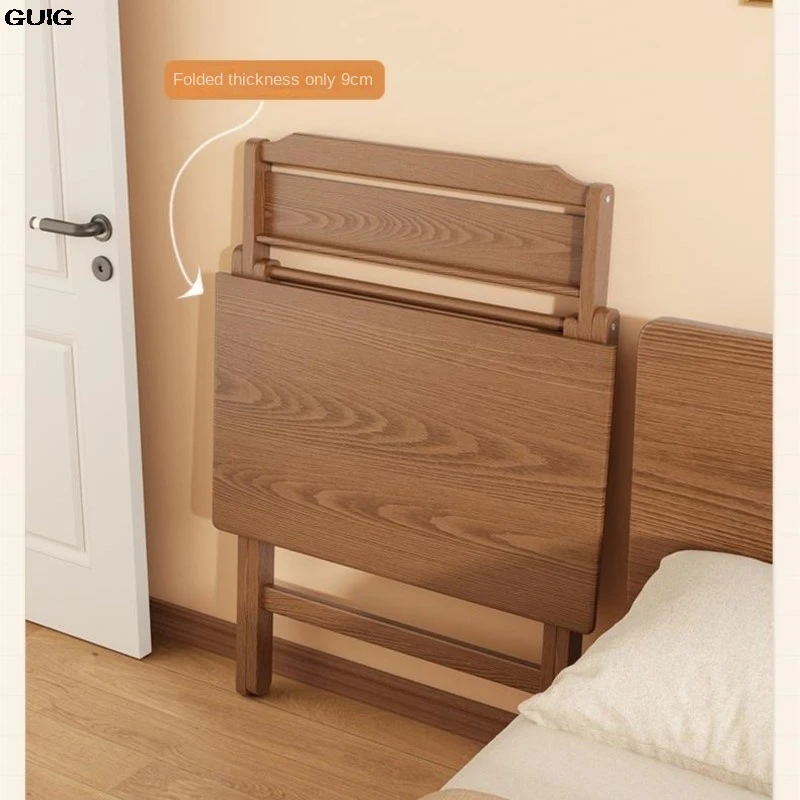 GUIG-escritorio pequeño plegable para ordenador, mesita de noche Simple para el hogar, mesa de comedor de madera maciza para dormitorio, nuevo