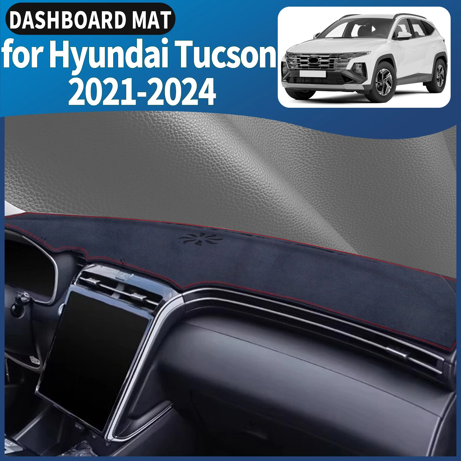 

fit for Hyundai Tucson Nx4 2021 2022 2023 2024 Car Dashmat Dashboard Cover Pad DashMat Sunshade Accessories Protective Carpet