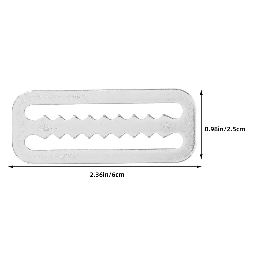 4 قطعة الفولاذ المقاوم للصدأ الغوص حزام الوزن مشبك مسننة الشريحة سدادة ل الغوص حزام حارس حزام التجنيب كليب