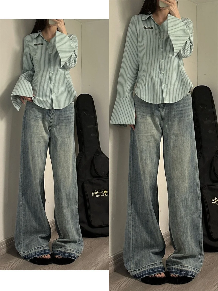 Jean calças femininas jeans jovem mulher roupas bordado padrão floral impressão arte gráfica decoração feminina denim moda