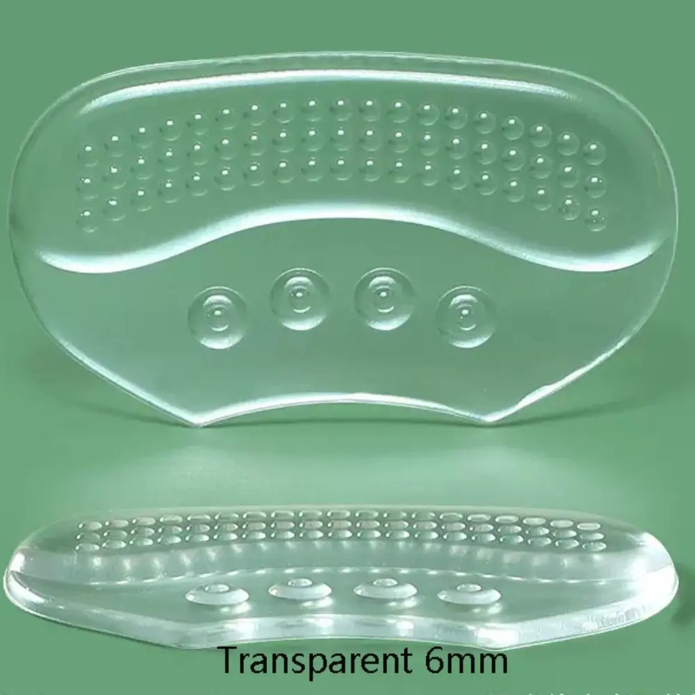 Anti Abrasion Transparent Heel Grips Insoles Foot Care Pain Relief Silicone Heel Patch Increase Silicone Liners Shoepad Women