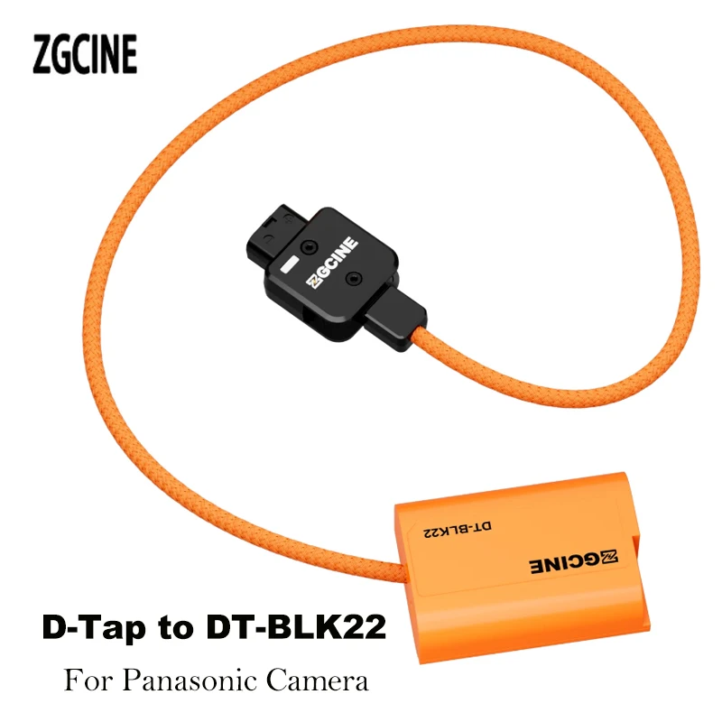 

ZGCINE D-TAP to BLK22 Dummy Battery Charging Cable for Panasonic DC-S5 S5K GH6 GH5M2 LUMIX S5 Cameras,Line length 60cm