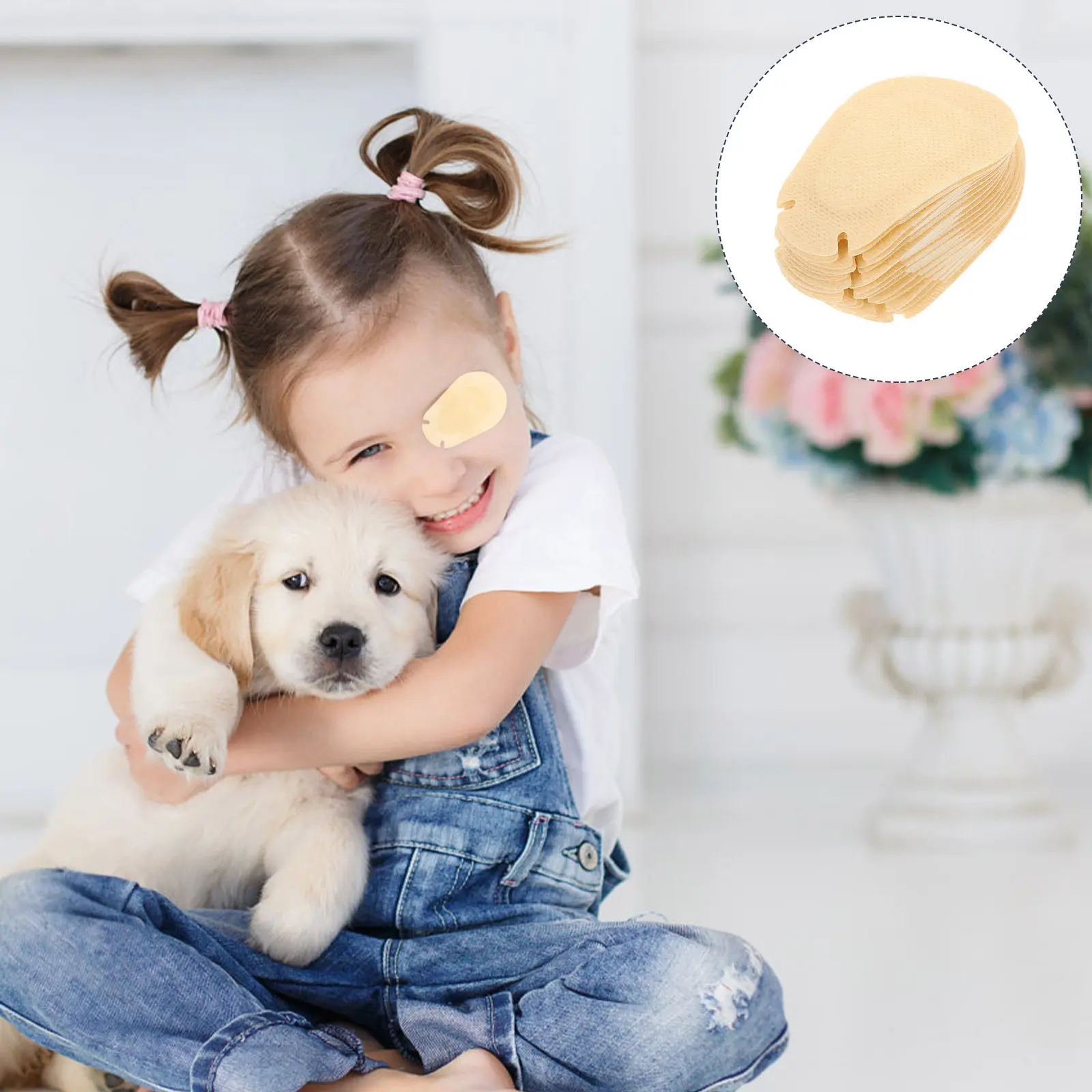 

20Pcs Eye Patches for Amblyopia Correction Breathable Non-Woven Light Blocking Lazy Eye Training Patches for