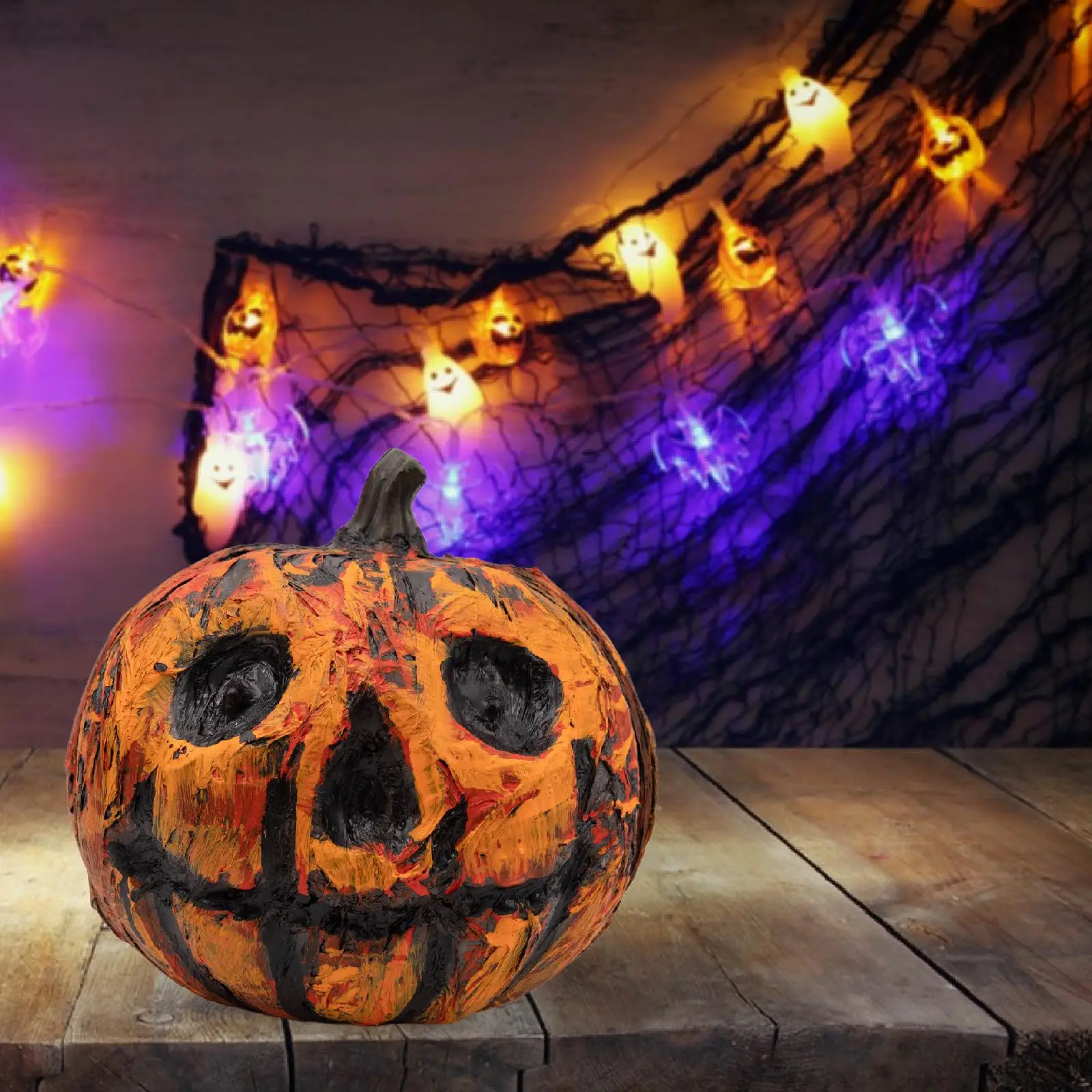 

Хэллоуин Тыква Фонарь Декор Жуткий Лампа Страшная Сцена Реквизит для Открытого Праздника Стола Центральные Украшения Дом с Привидениями Двор