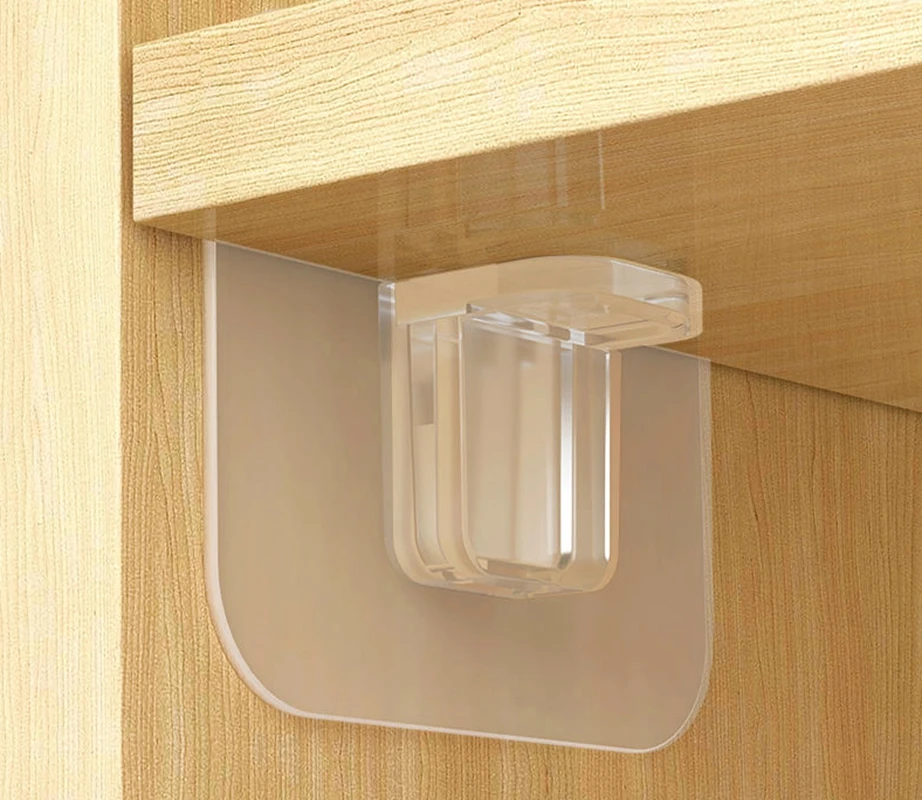 Shelf bracket without adhesive punching nail, strong triangular bracket clip, wall mounted cabinet, household kitchen, bathroom