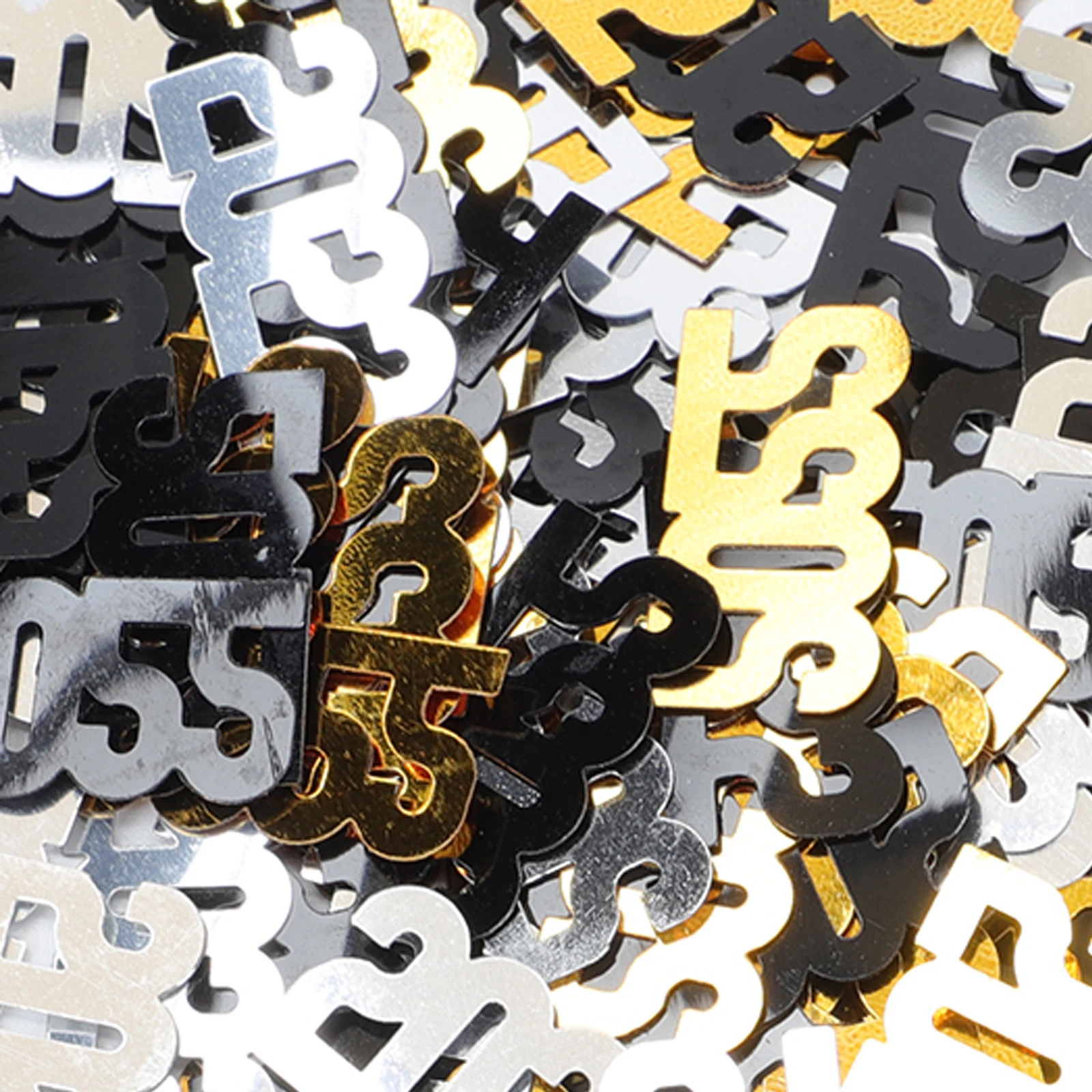 

2022 New Year Confetti Decorative Paper Creative DIY Party 3 Packs Unique Wall Office Car Table Window Door Festive Atmosphere