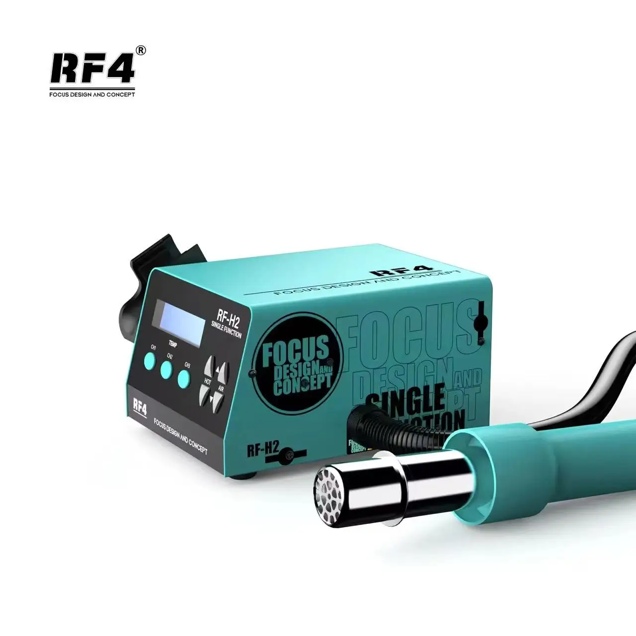 RF4 New1000W Fast Desoldering Hot Air Gun Soldering Station Digital Display Intelligent BGA Rework Station To PCB Chip Repair H2