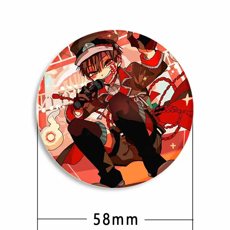 Cute Toilet-Bound Hanako Kun Brooch for Backpack Anime Figure Lapel Pins Cartoon Cosplay Badge Accessories Clothes Decoration