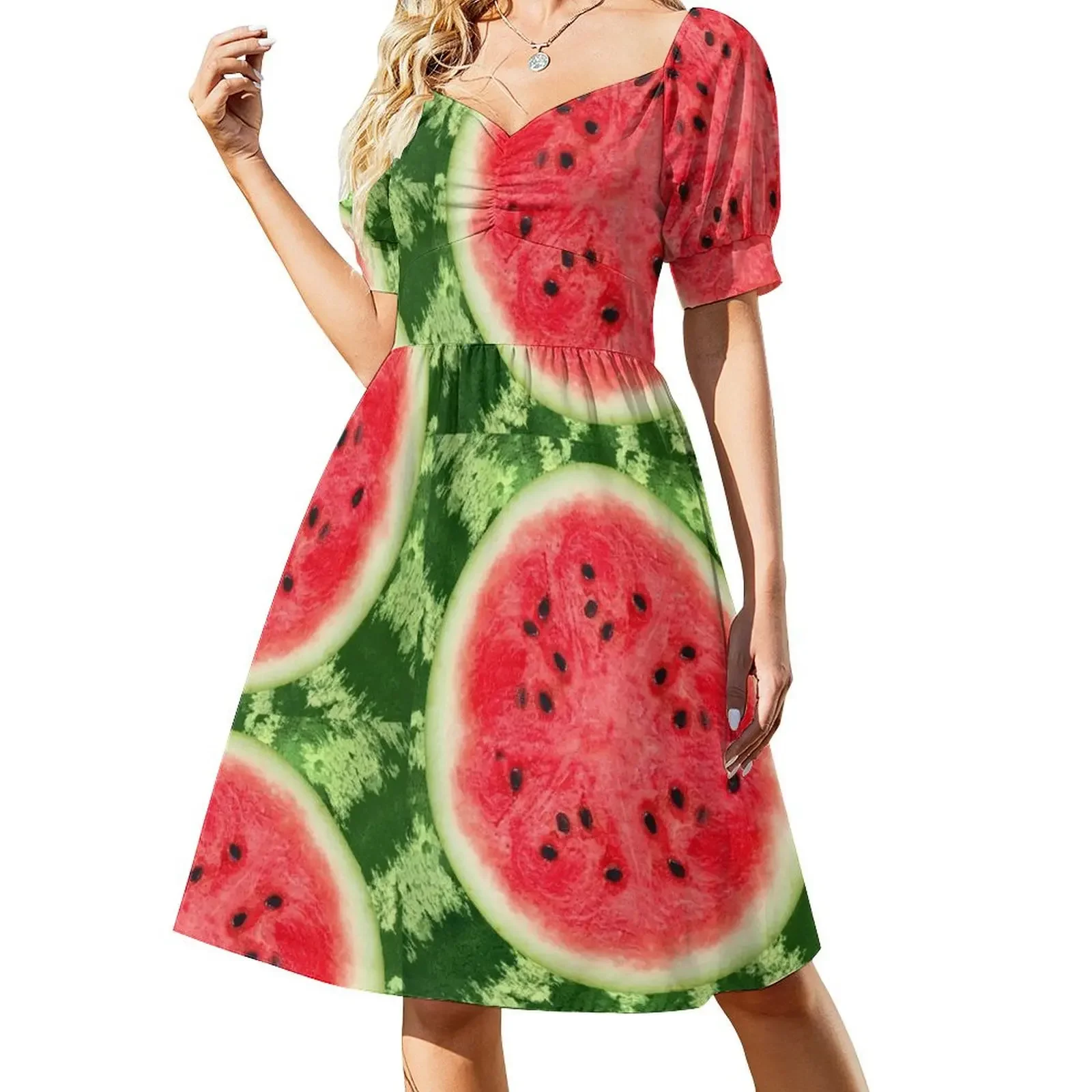 

Tutti Frutti Watermelon Slice Sleeveless Dress women's dresses luxury women's clothing summer 2025 novelties Dress