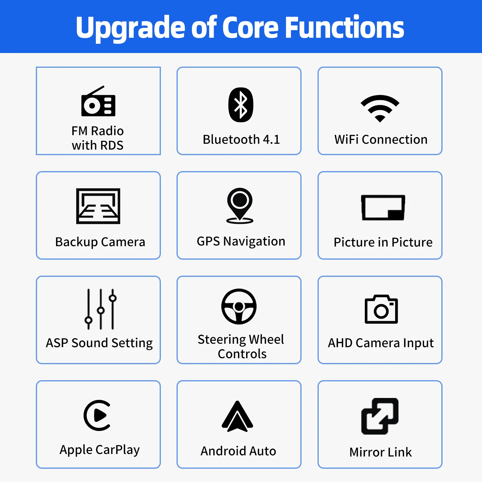 ESSGOO 9 "2DIN راديو ستيريو للسيارة أندرويد 14 لاسلكي Carplay أندرويد أوتو لـ Iveco Daily 2014-21 BT FM GPS Nav Wifi Mirror Link