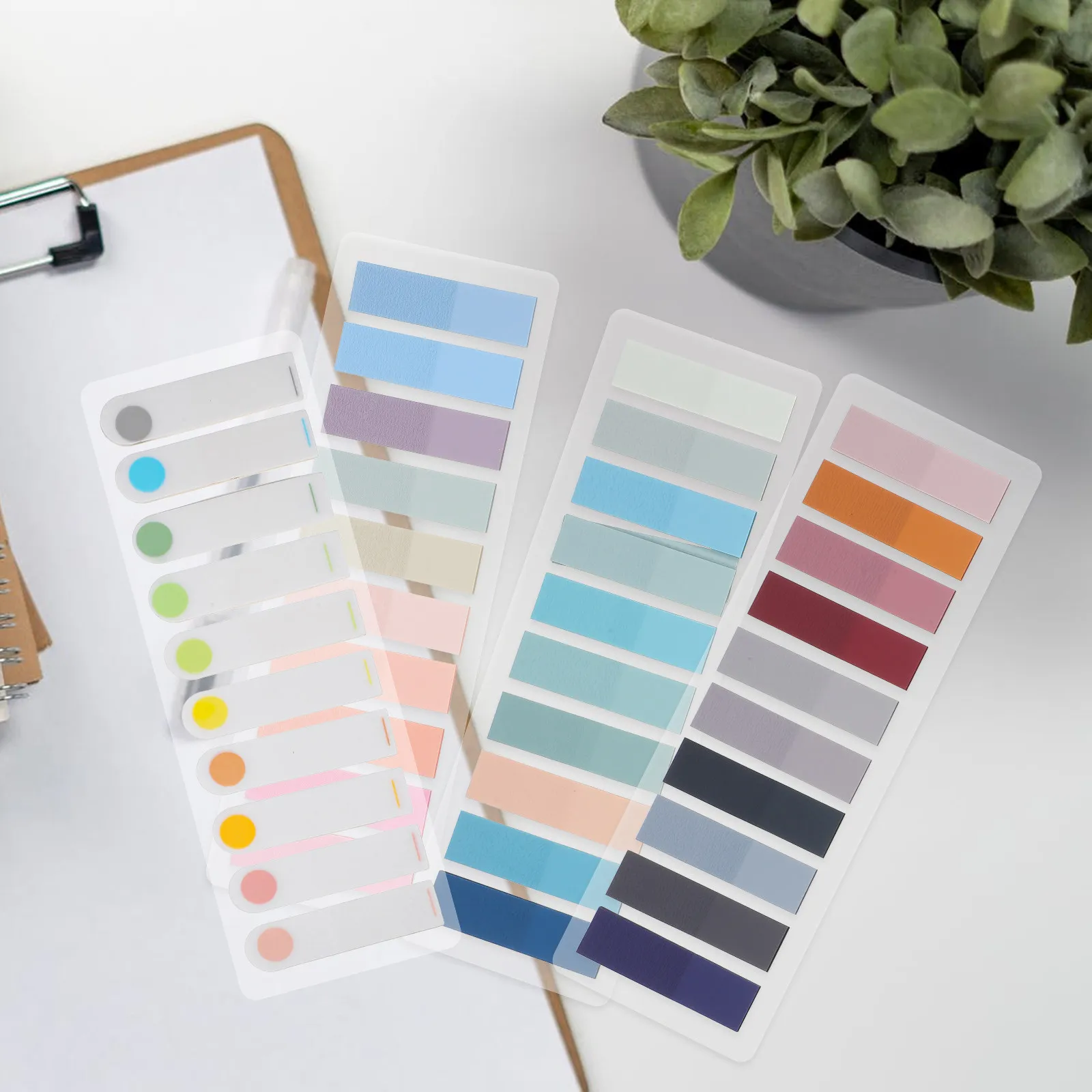

1Set Self Adhesive Sticky Index Tabs Bookmark Strips for Books Documents Notes Reading Highlighter Page Markers Labeling