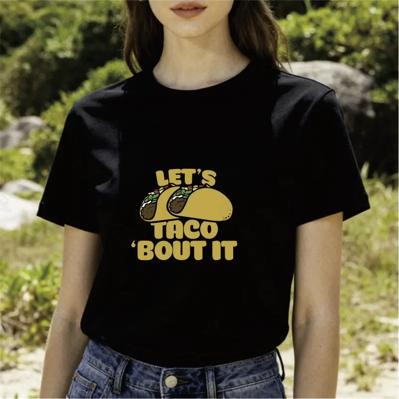 American Mexican Cuisine Style Holiday Party Short Sleeved Fun Cartoon Men's and Women's Casual Tops