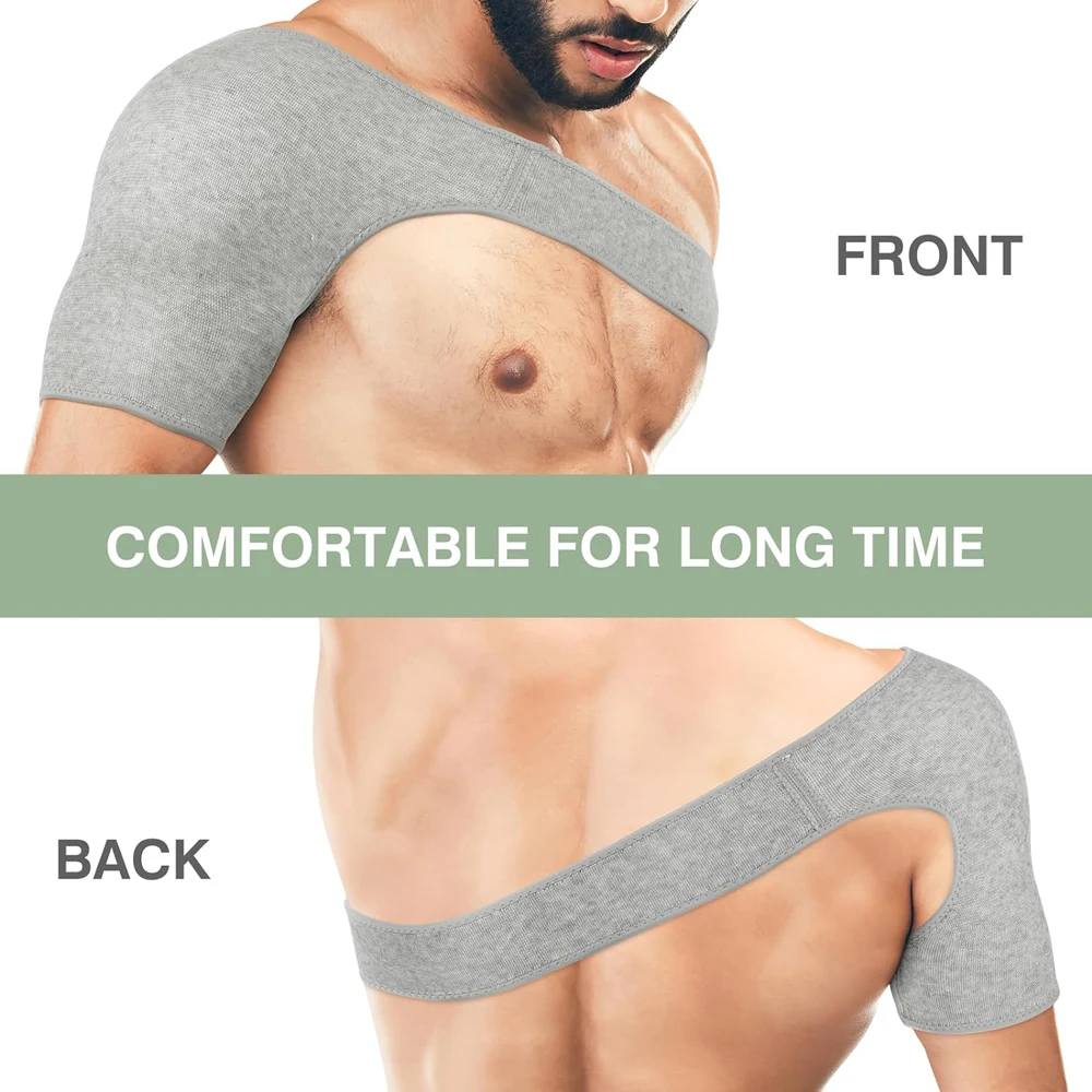 Compression Shoulder Brace, Shoulder Support Brace, AC Joint Rotator Cuff Brace, Adjustable Shoulder Strap Compression Sleeves