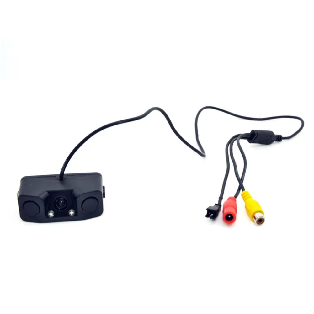 Car Rear View Camera Car Reversing Rearview Backup Camera with Buzzer and Radar Sensor 170°