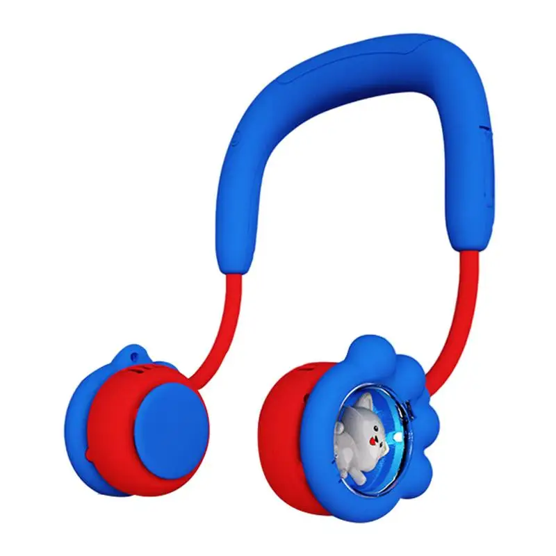 

Детский вентилятор для шеи, складной Персональный вентилятор охлаждения, 3 скорости, зарядка через USB, милый портативный вентилятор для дома, спорта, для девочек и мальчиков