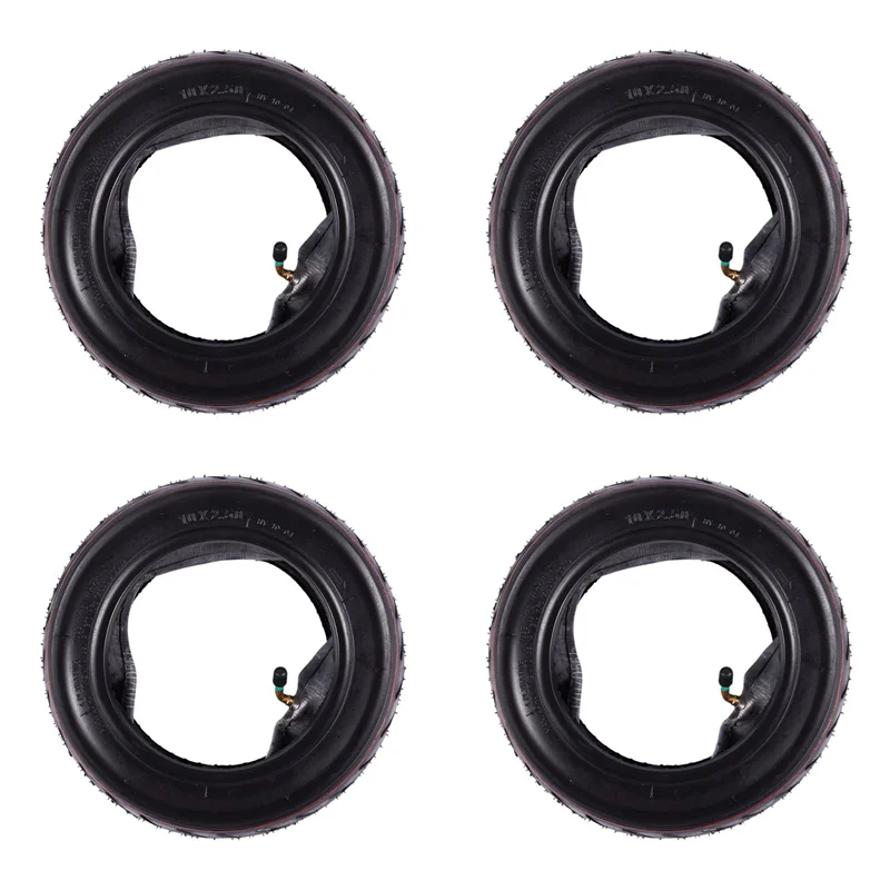 

AB61-4Pcs 10X2,5 передняя/задняя шина для скутера, твердая с заменой внутренней трубки для 10-дюймового электрического скутера, скейтборда
